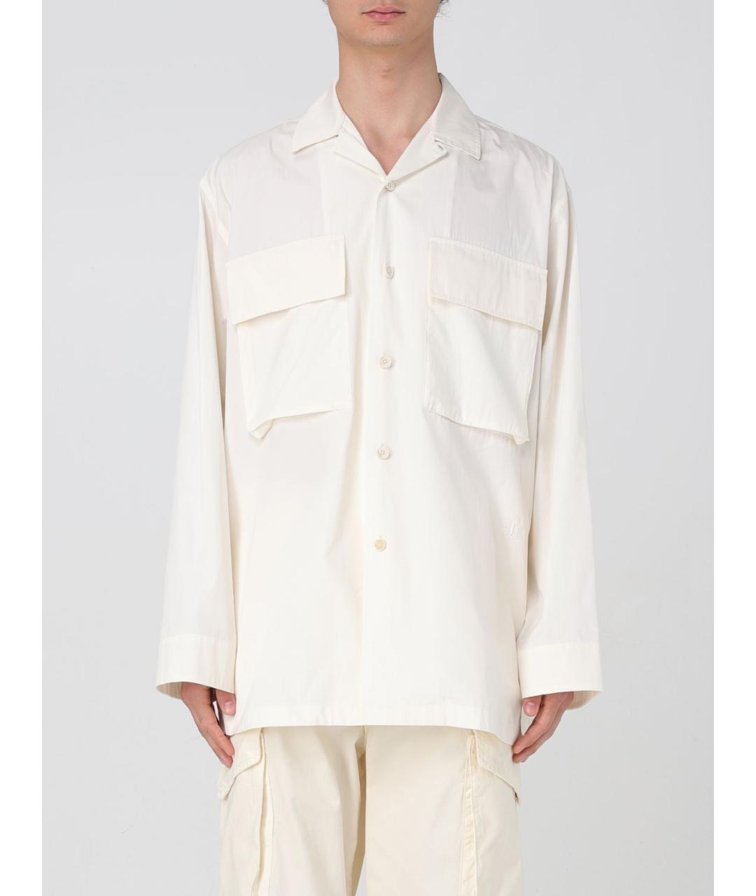 JIL SANDER Белая хлопковая кэжуал рубашка, фото 2