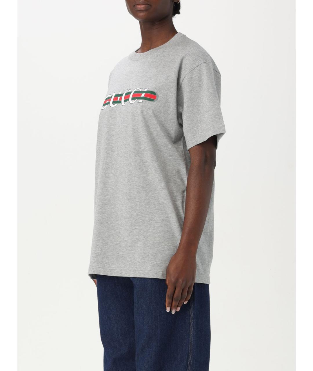 GUCCI Серая футболка, фото 4