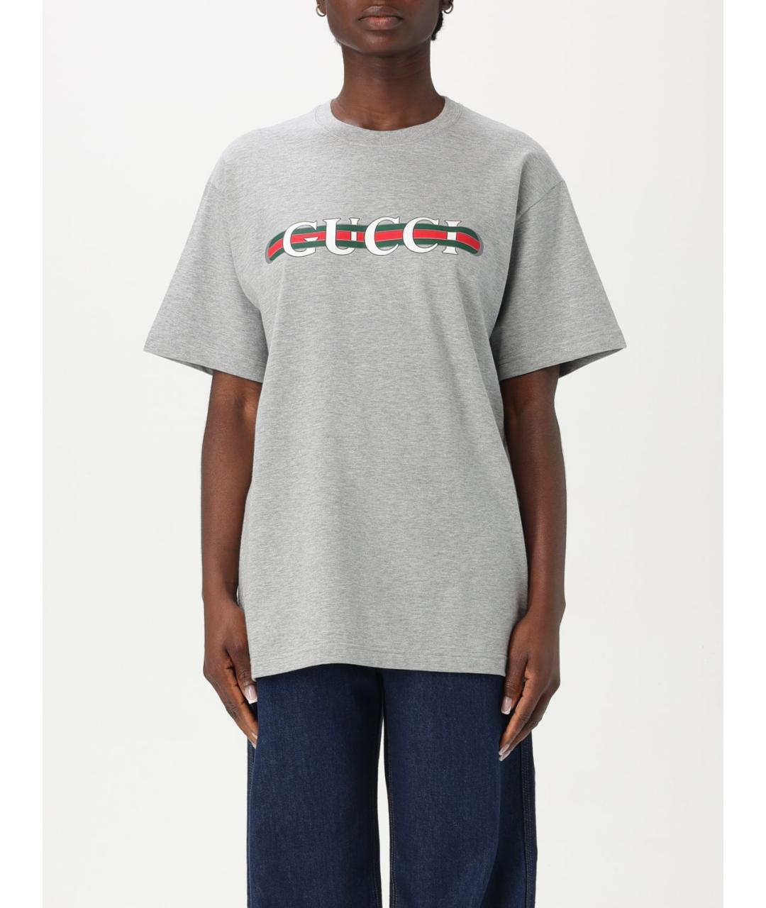 GUCCI Серая футболка, фото 2