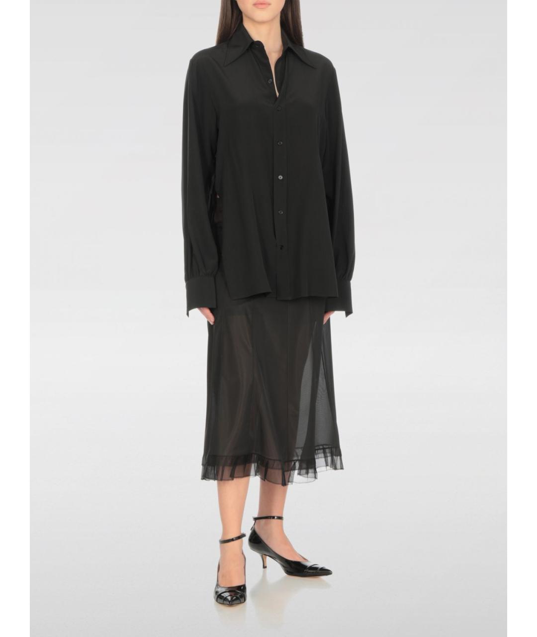 MAISON MARGIELA Черные кожаные туфли, фото 2