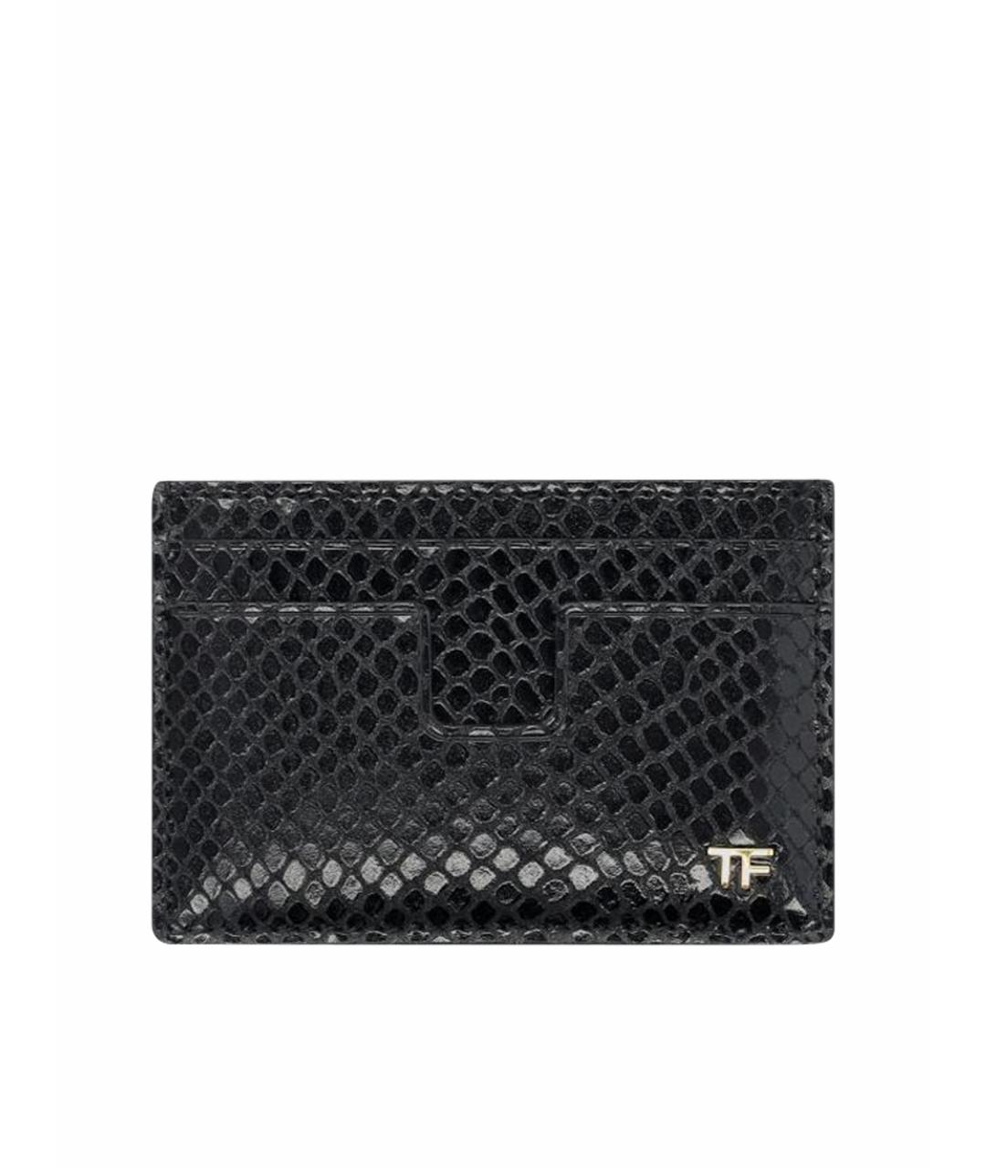 TOM FORD Черный кожаный кардхолдер, фото 1