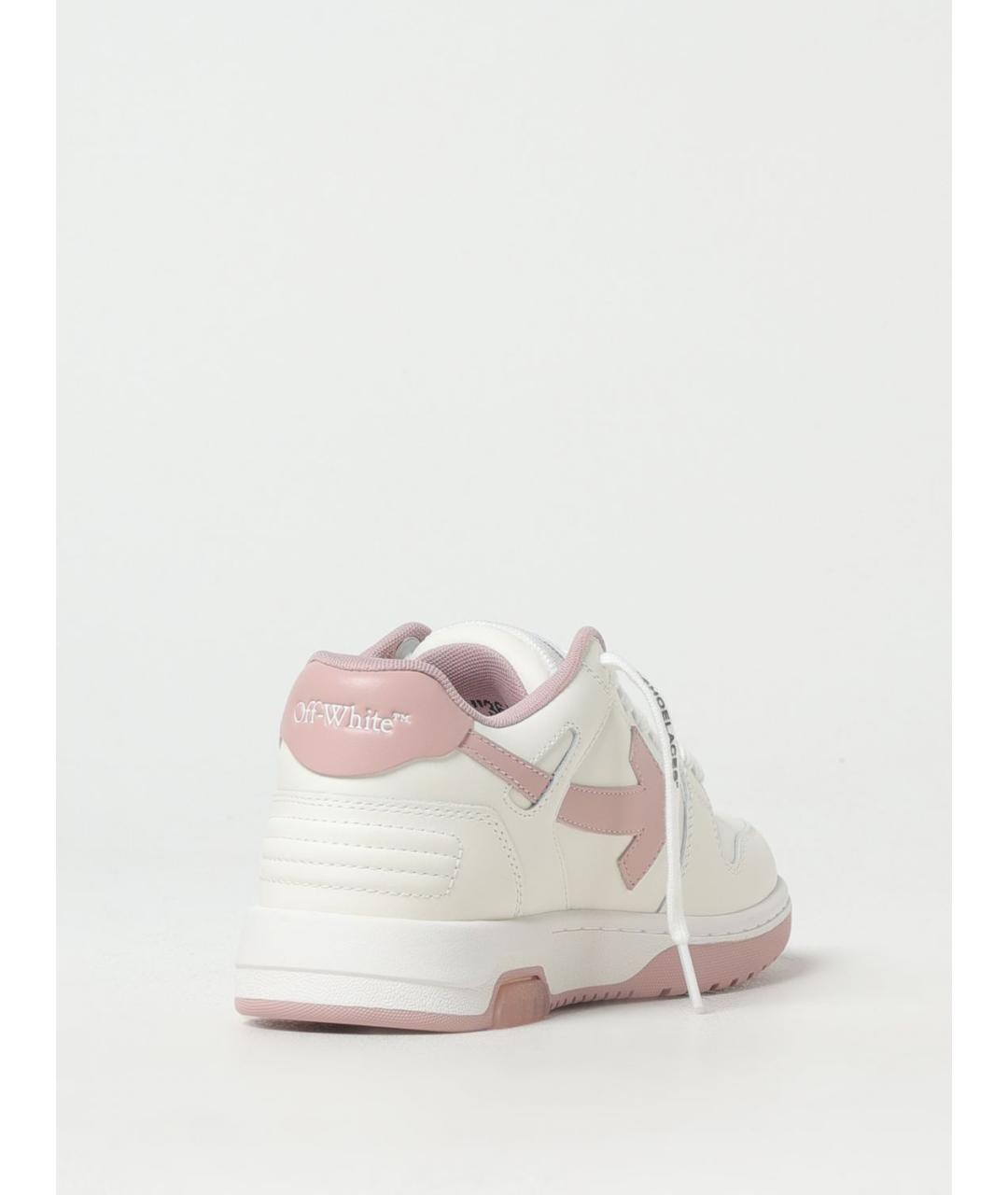 OFF-WHITE Белые кожаные кеды, фото 3