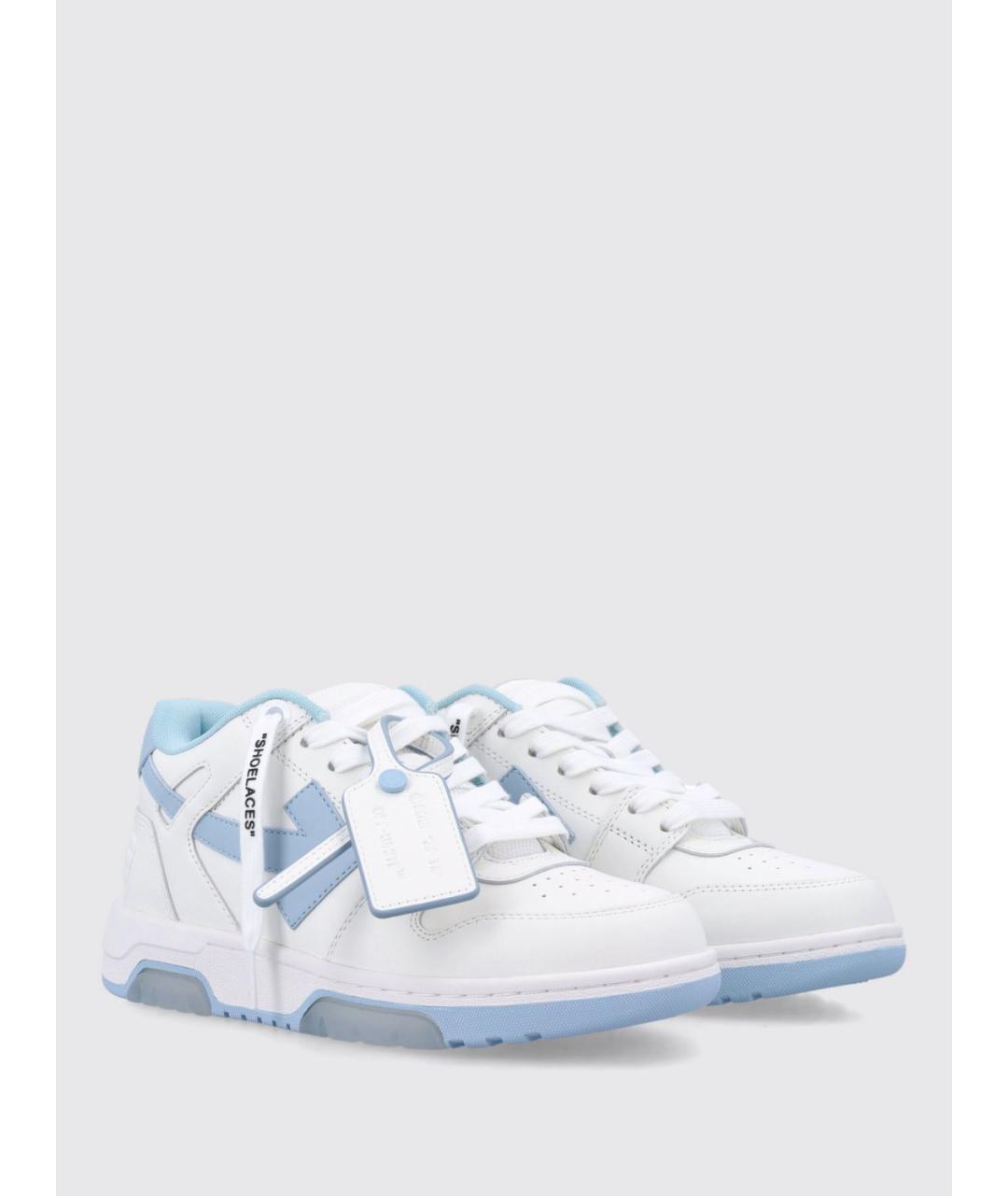 OFF-WHITE Белые кожаные кеды, фото 2