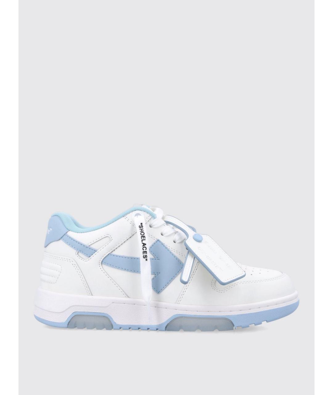 OFF-WHITE Белые кожаные кеды, фото 5