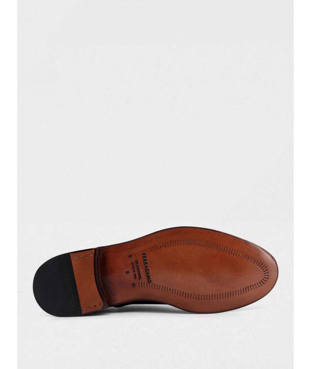FERRAGAMO Черные туфли, фото 4