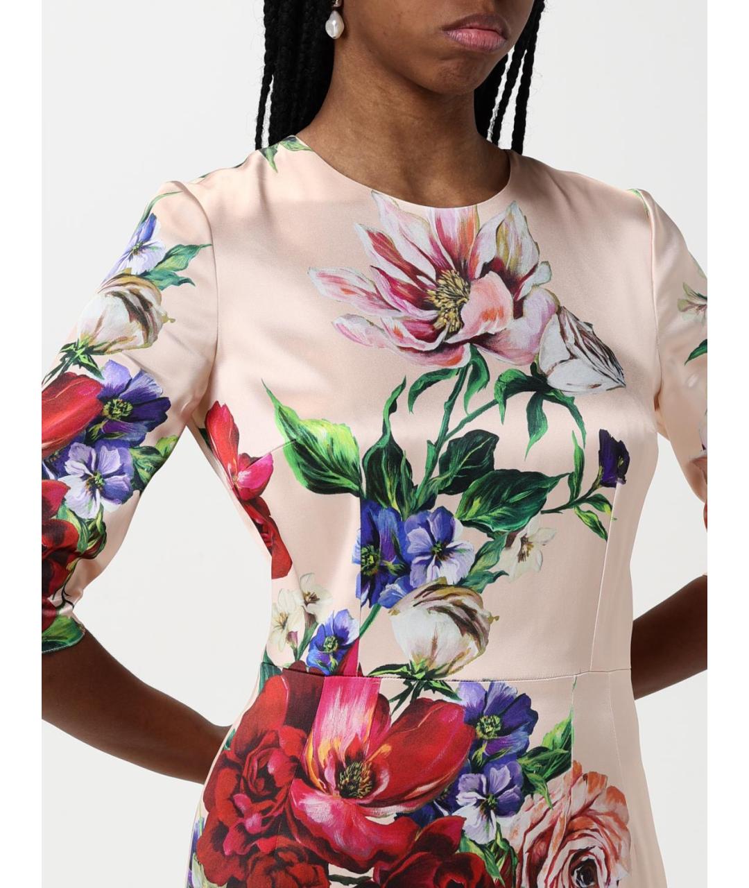 DOLCE&GABBANA Мульти повседневное платье, фото 5