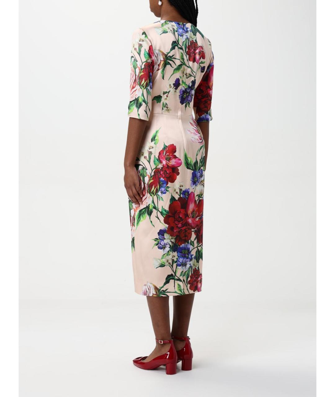 DOLCE&GABBANA Мульти повседневное платье, фото 3
