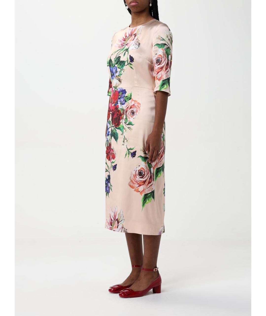 DOLCE&GABBANA Мульти повседневное платье, фото 4