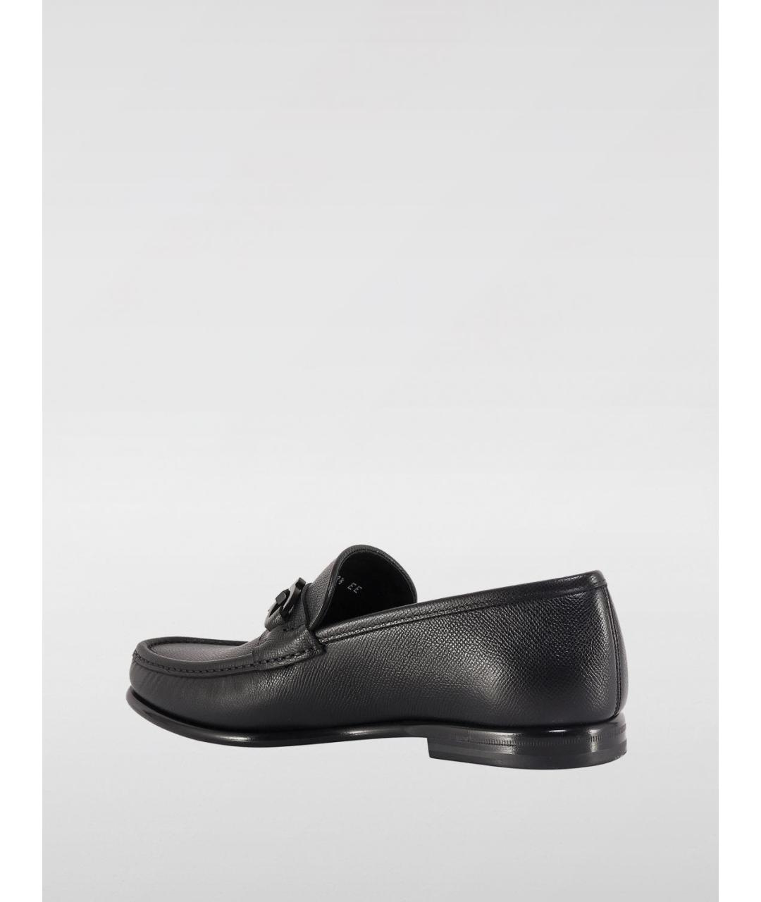 FERRAGAMO Черные лоферы, фото 3
