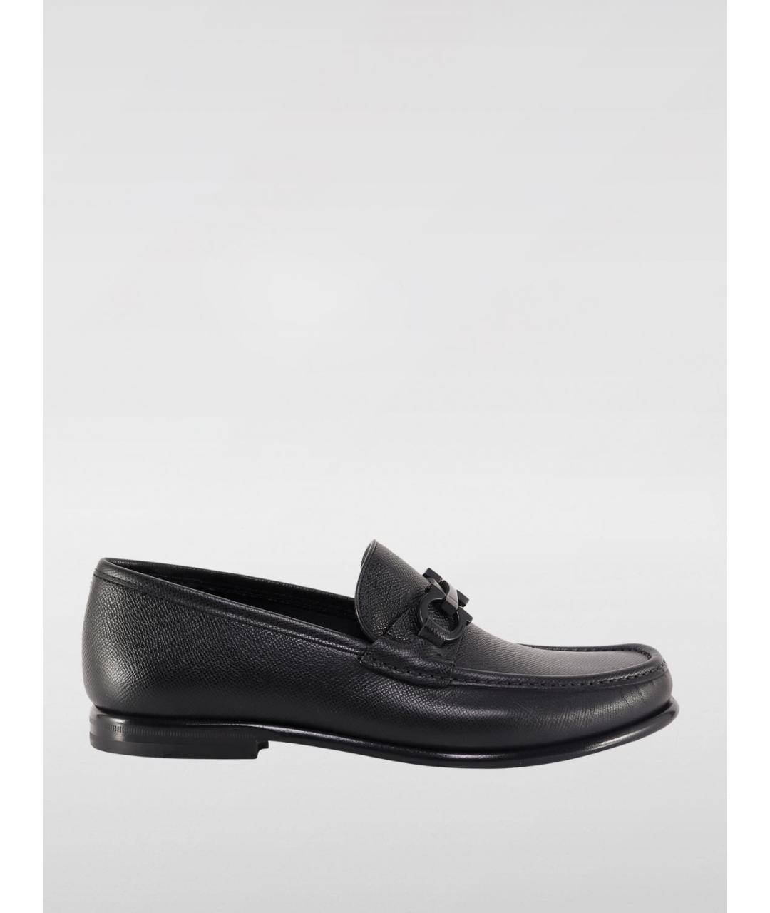 FERRAGAMO Черные лоферы, фото 5