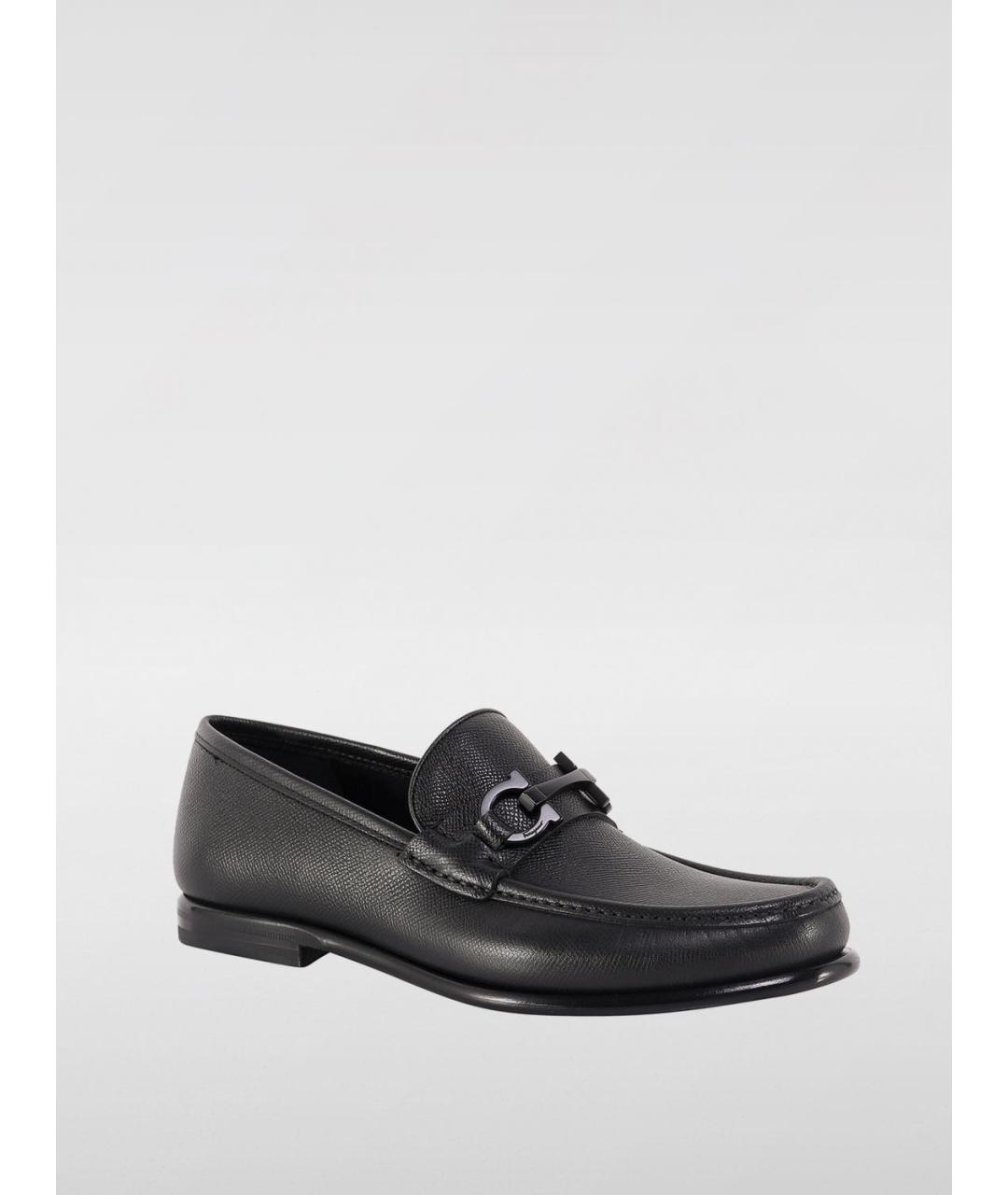 FERRAGAMO Черные лоферы, фото 2
