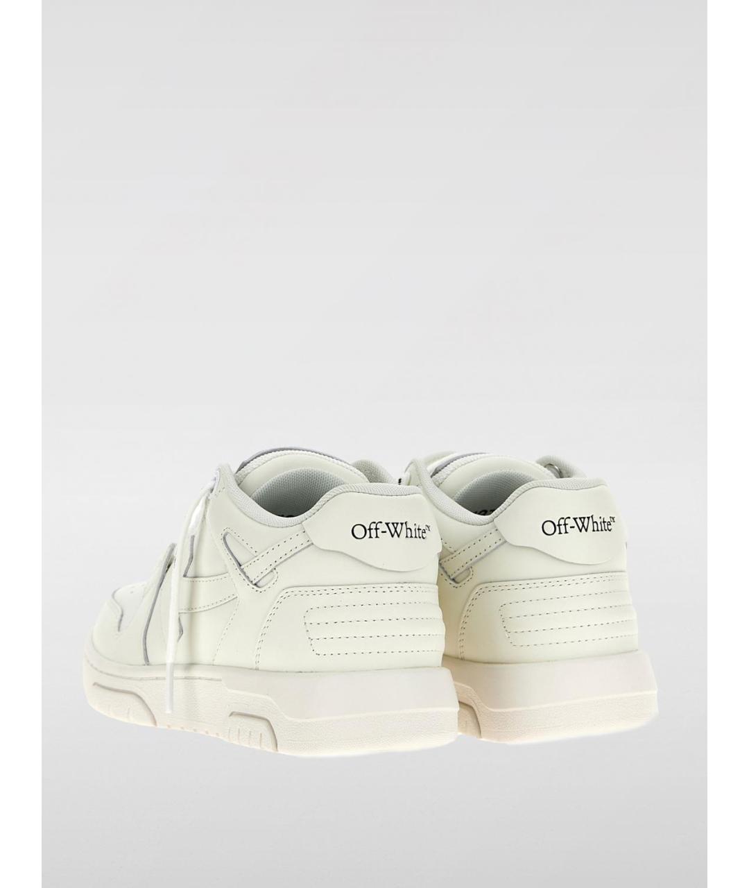 OFF-WHITE Белые кожаные кеды, фото 3