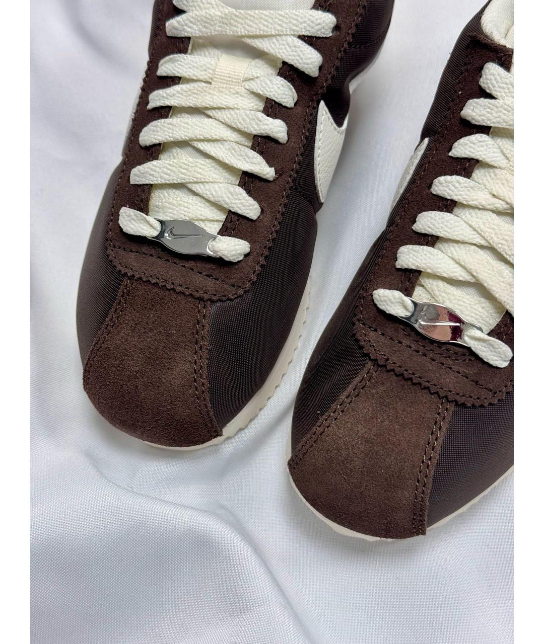 NIKE Коричневые замшевые кроссовки, фото 4