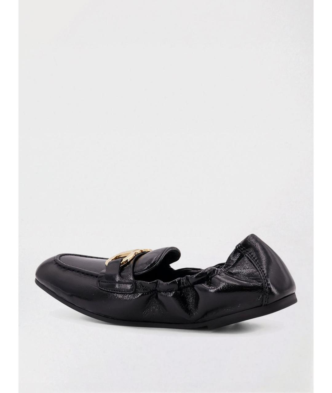 FERRAGAMO Черные лоферы из лакированной кожи, фото 3