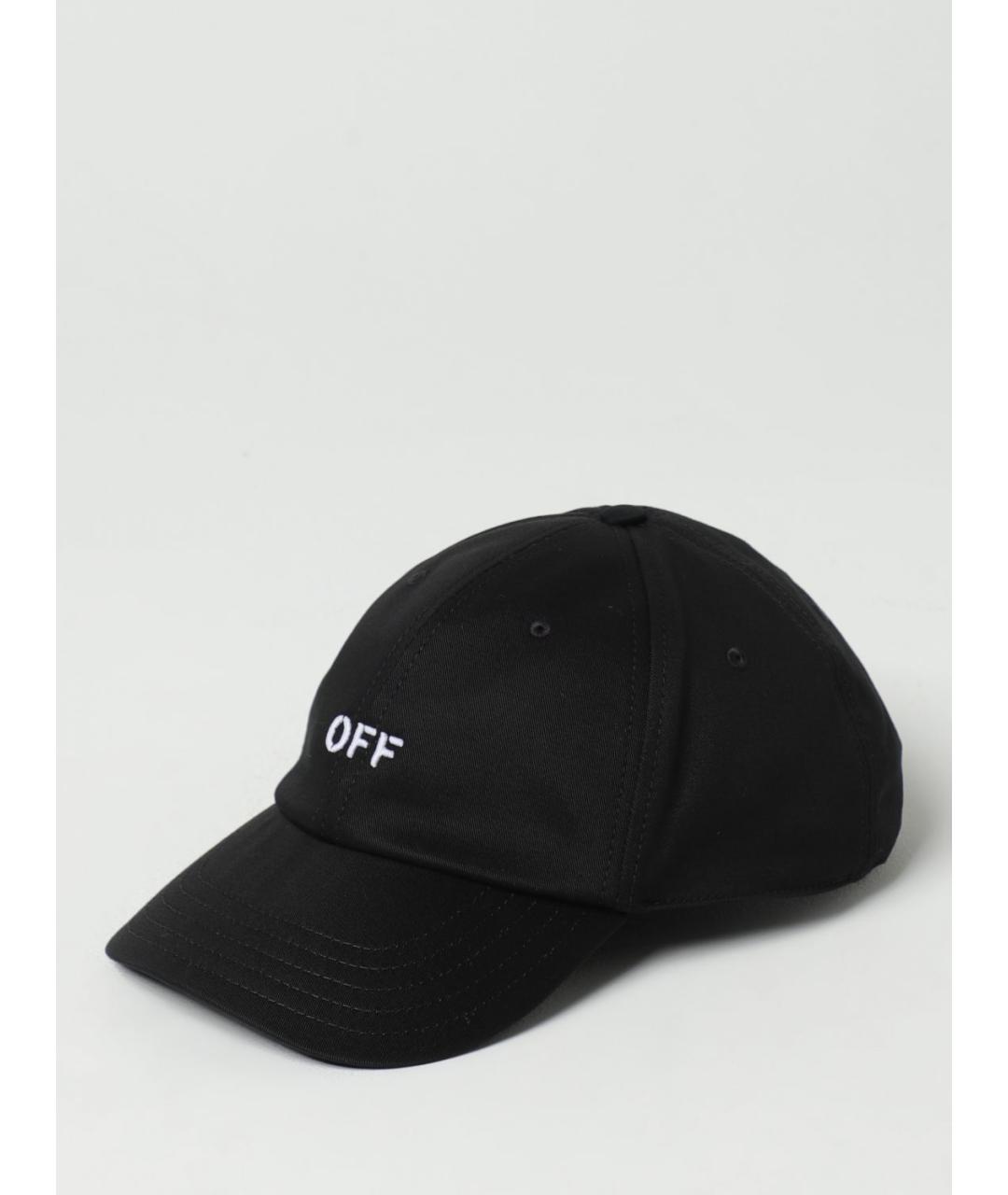 OFF-WHITE Черная хлопковая кепка/бейсболка, фото 4