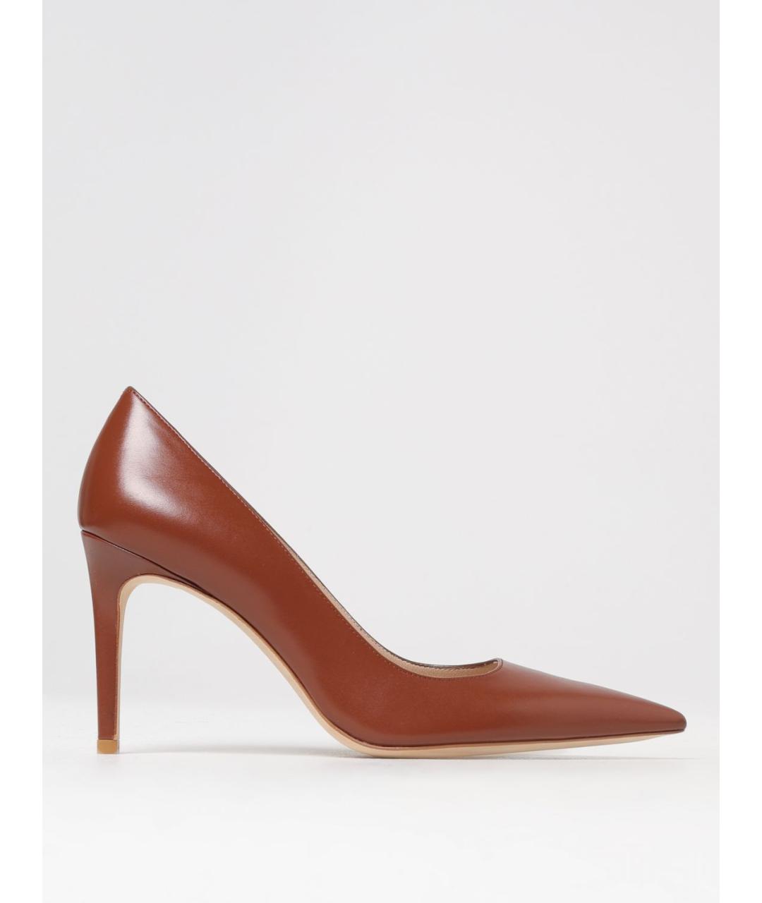 STUART WEITZMAN Коричневые кожаные туфли, фото 5