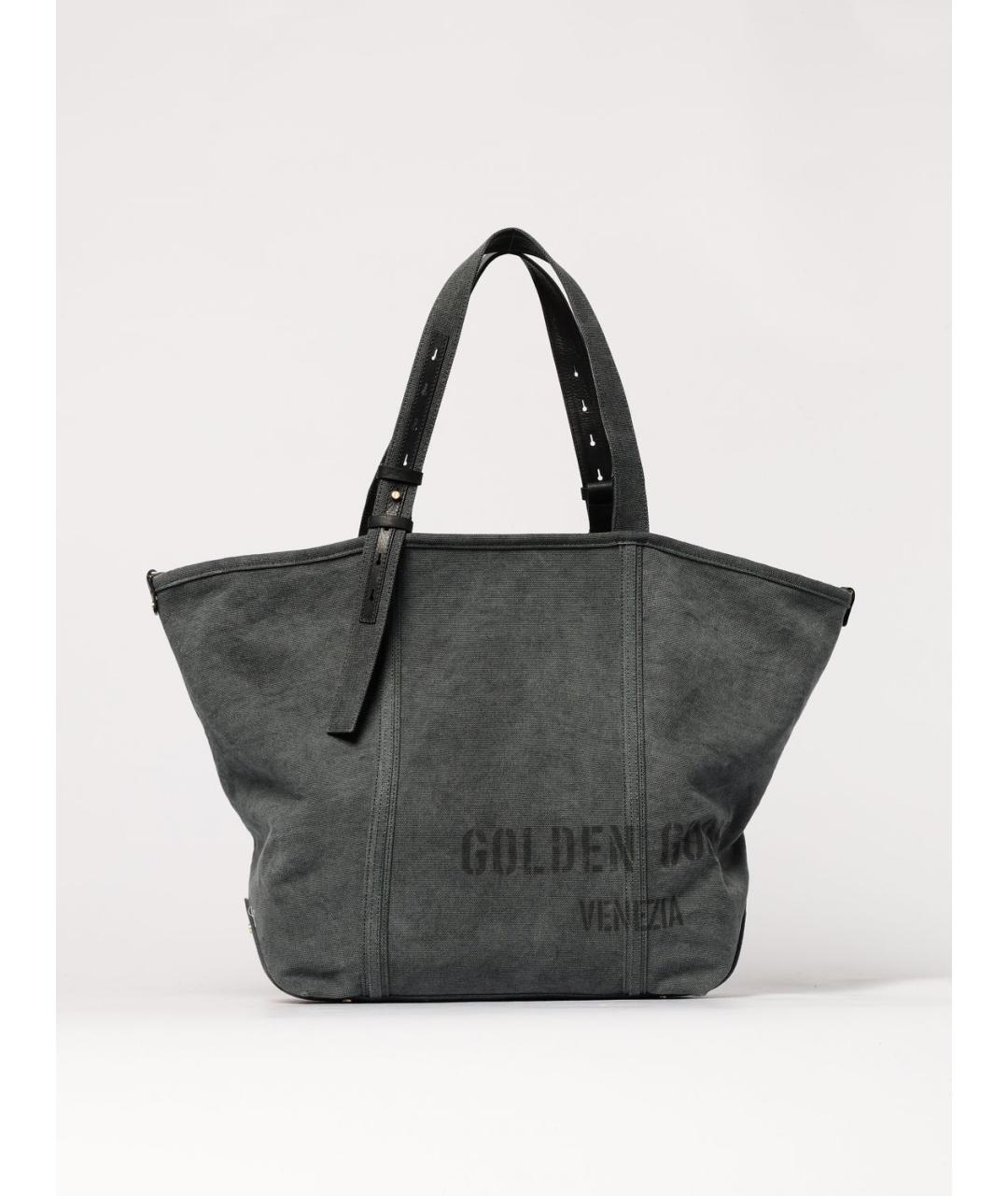 GOLDEN GOOSE DELUXE BRAND Антрацитовая сумка тоут, фото 6