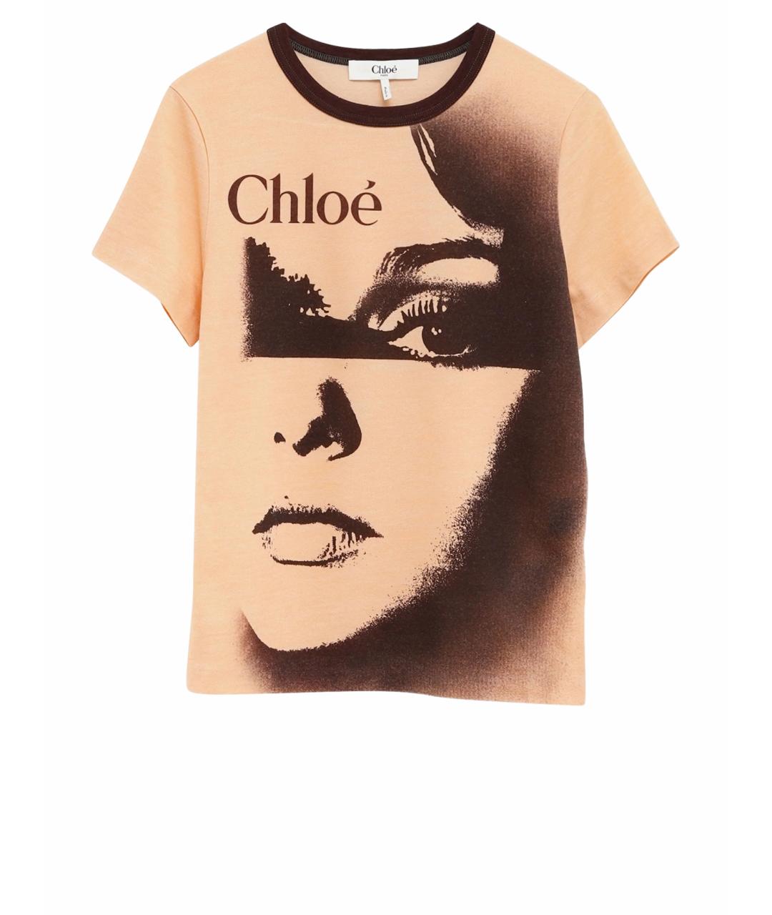 CHLOE Бежевая футболка, фото 1