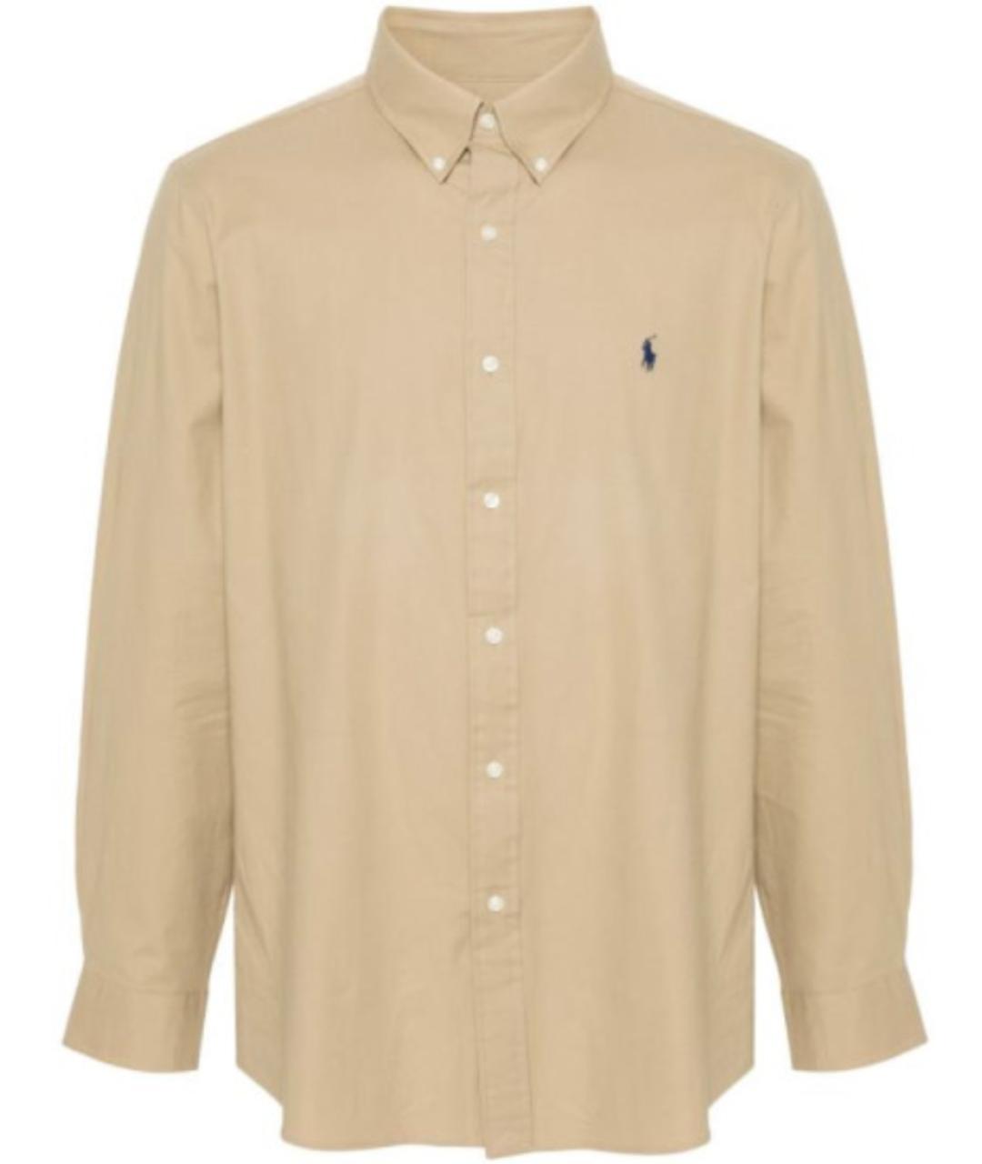 POLO RALPH LAUREN Бежевая кэжуал рубашка, фото 1