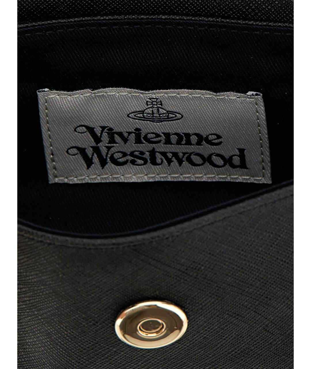 VIVIENNE WESTWOOD Черная сумка через плечо, фото 4