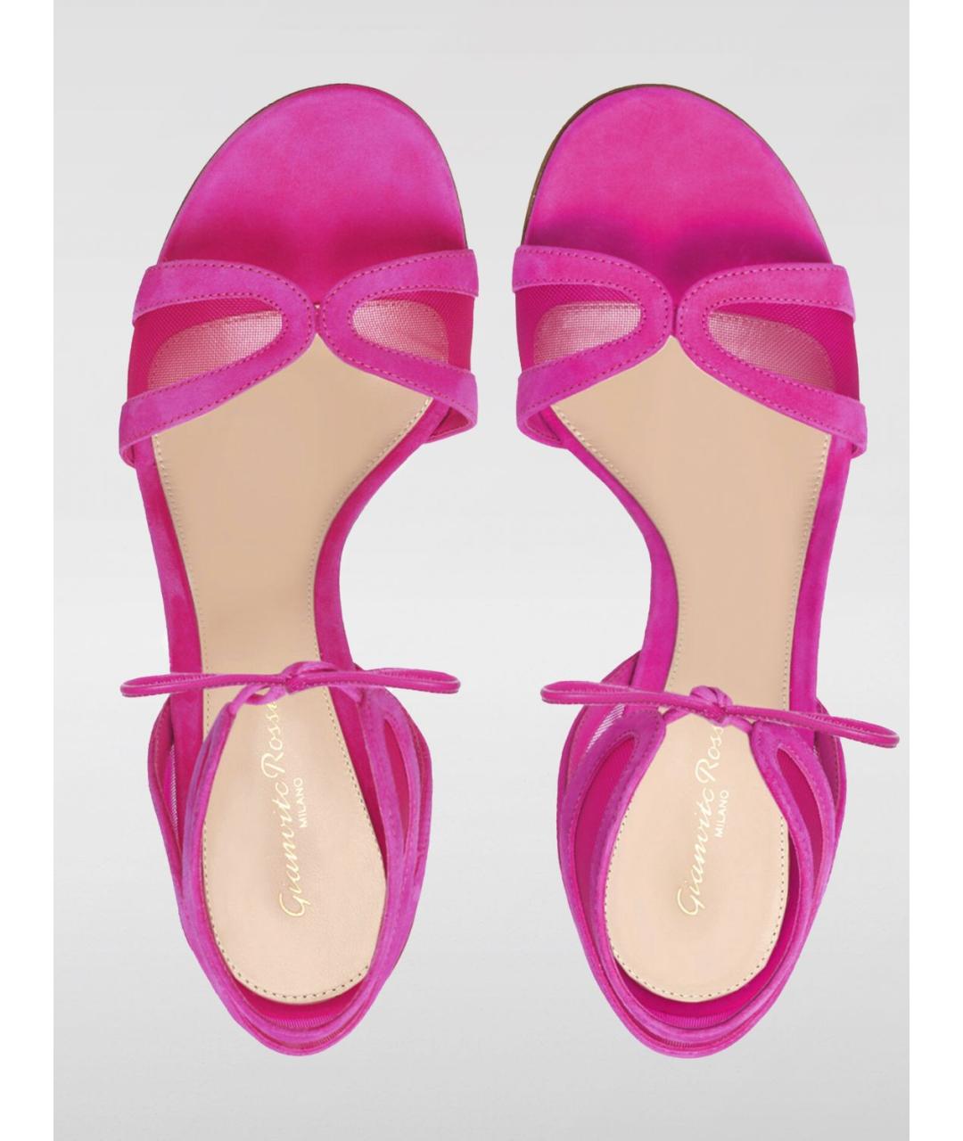 GIANVITO ROSSI Розовые босоножки, фото 4