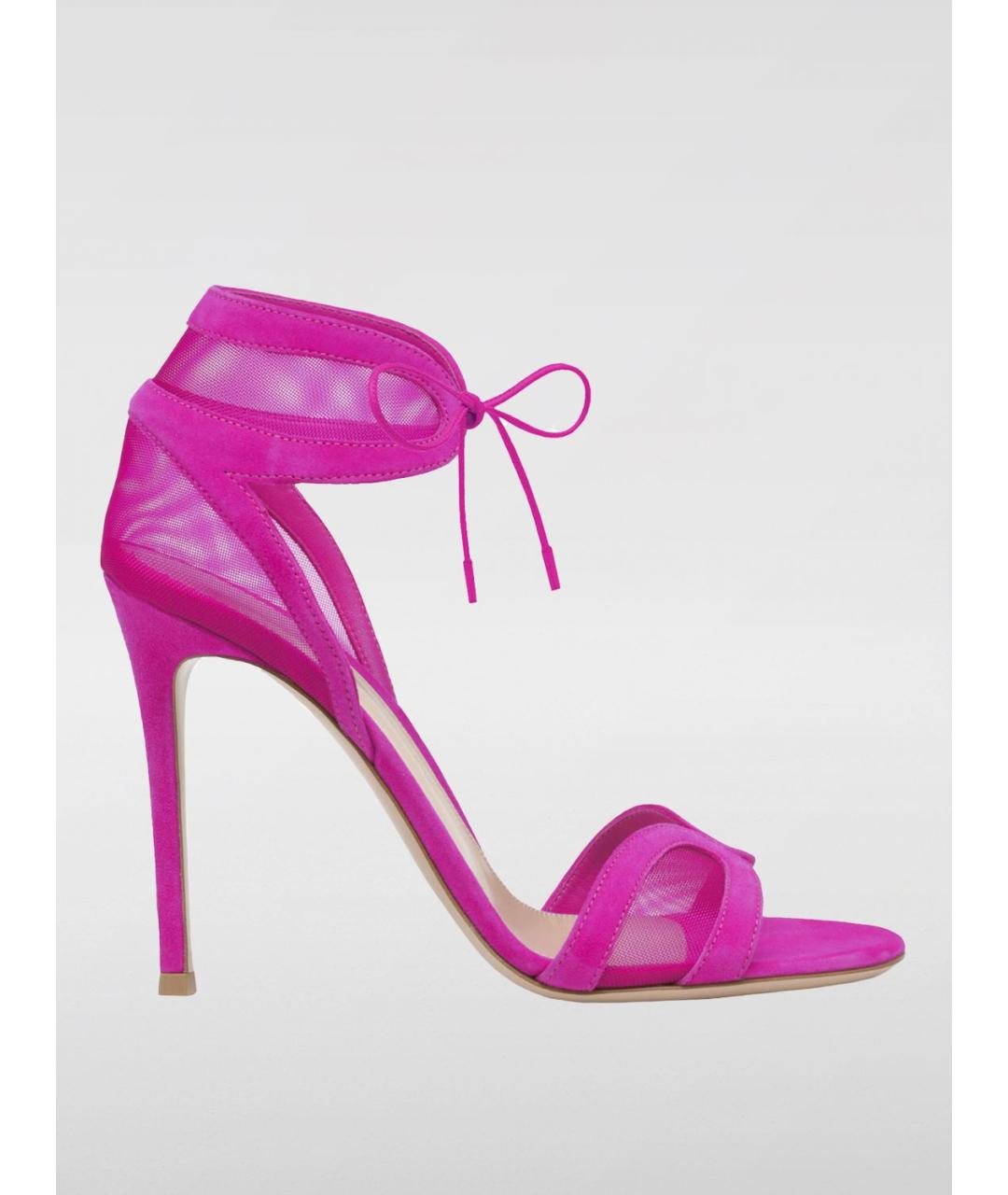 GIANVITO ROSSI Розовые босоножки, фото 5