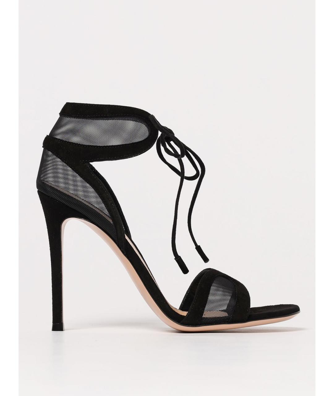 GIANVITO ROSSI Черные босоножки, фото 5