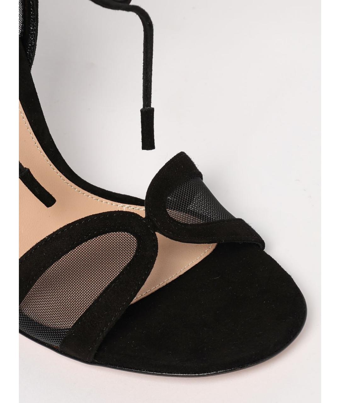 GIANVITO ROSSI Черные босоножки, фото 4