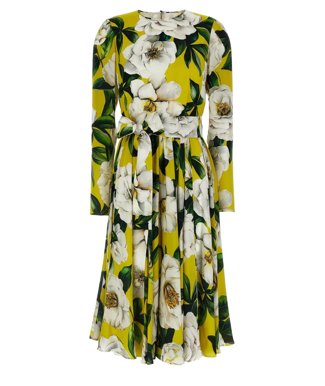 DOLCE&GABBANA Мульти вискозное повседневное платье, фото 1