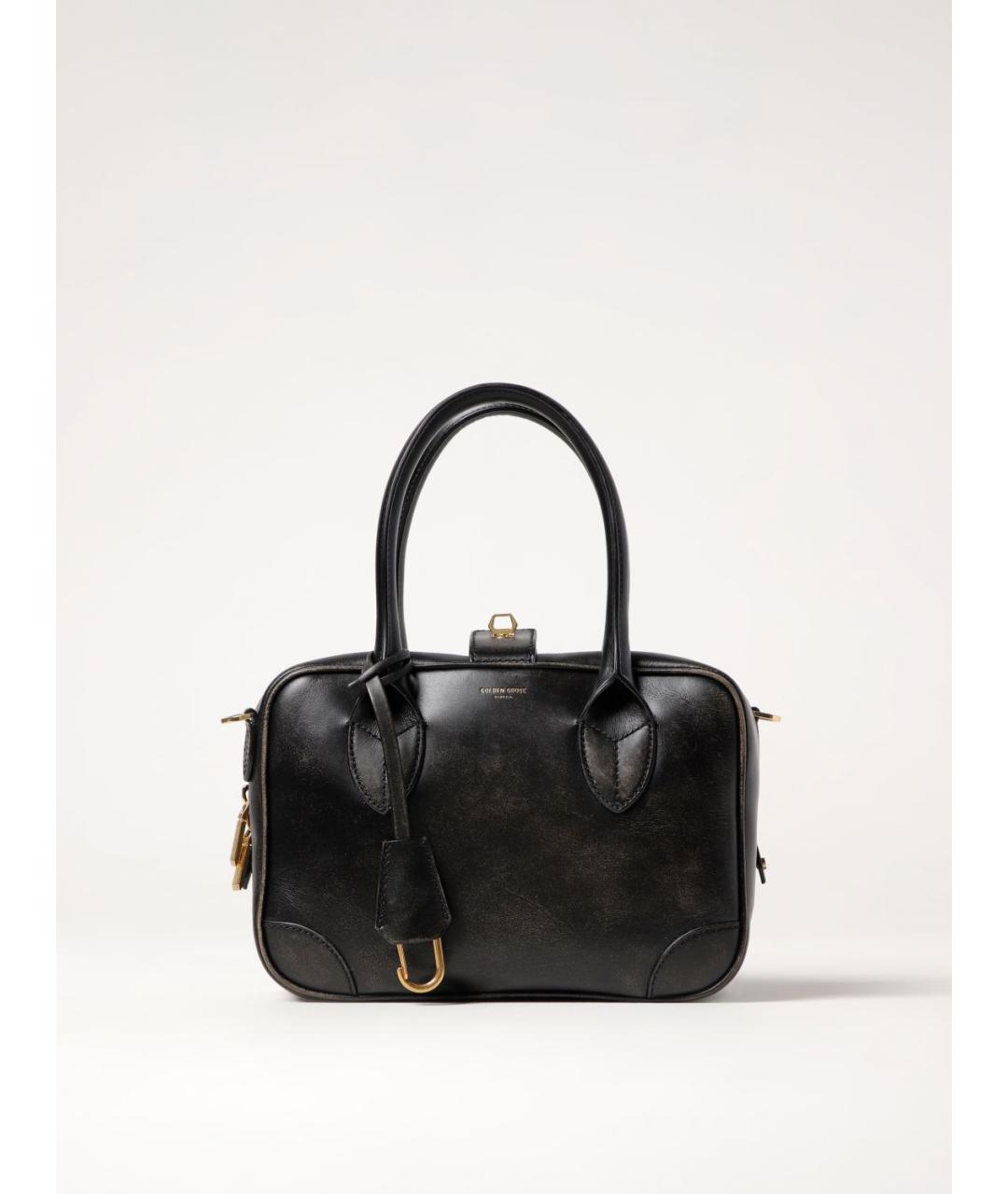 GOLDEN GOOSE DELUXE BRAND Черная сумка с короткими ручками, фото 5
