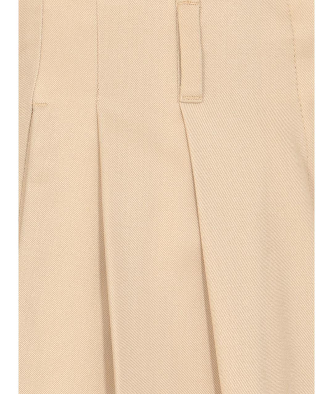GOLDEN GOOSE DELUXE BRAND Бежевые прямые брюки, фото 5