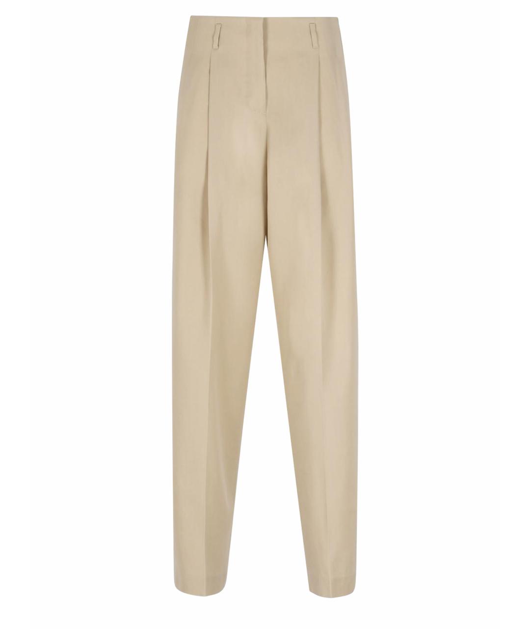 GOLDEN GOOSE DELUXE BRAND Бежевые прямые брюки, фото 1