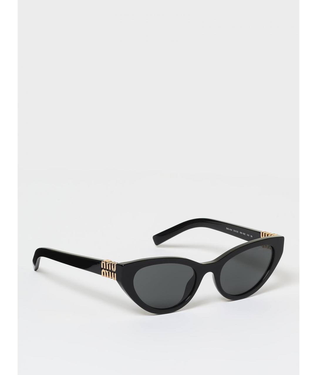 MIU MIU Черные пластиковые солнцезащитные очки, фото 6