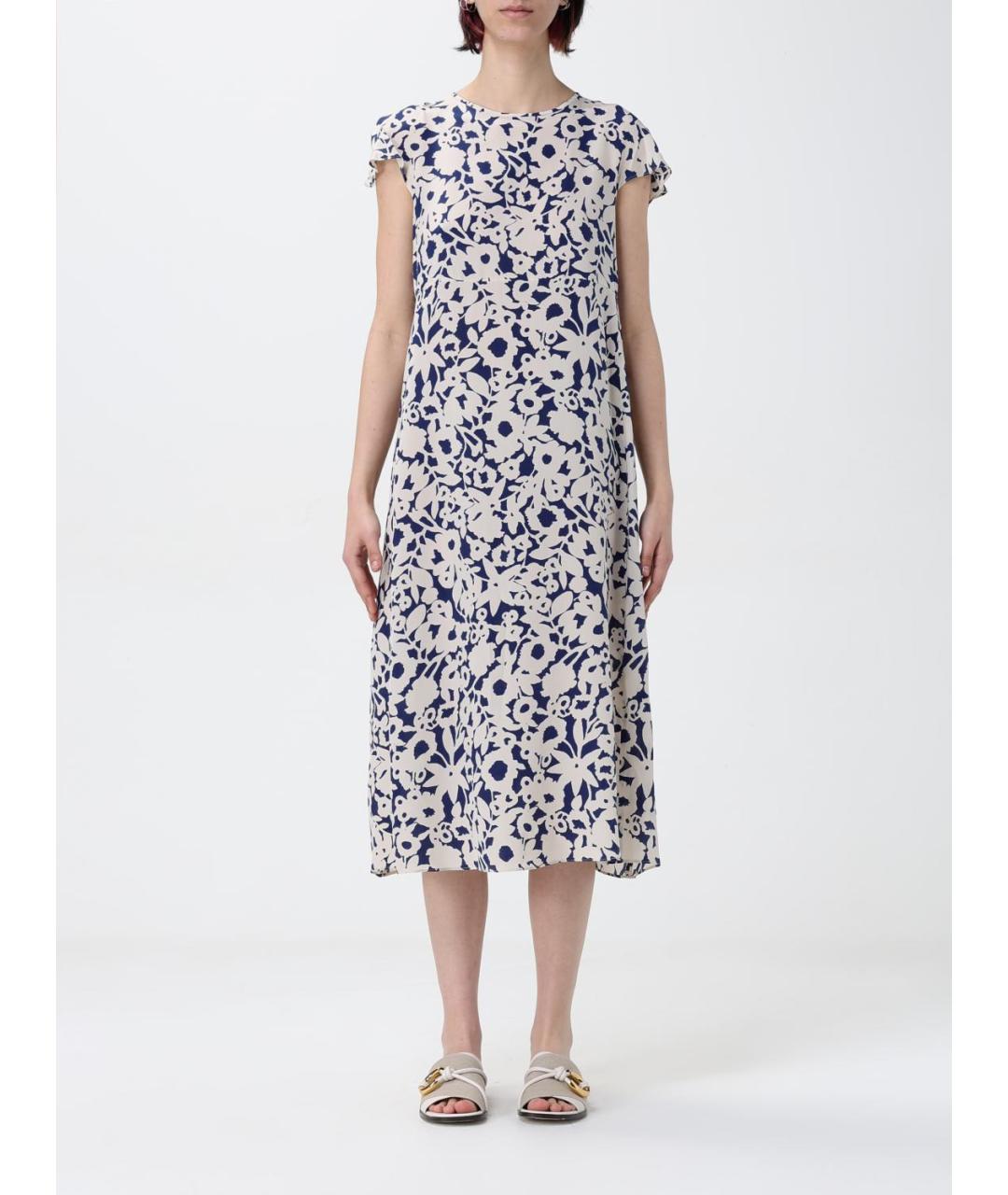 'S MAX MARA Мульти шелковое платье, фото 2