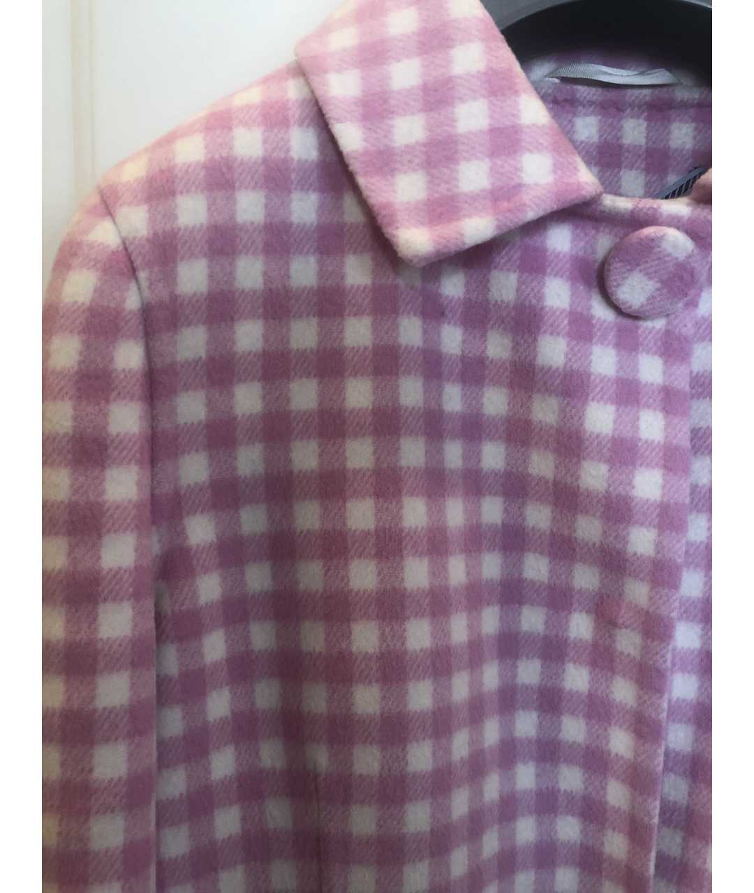 PRADA Розовое шерстяное пальто, фото 4