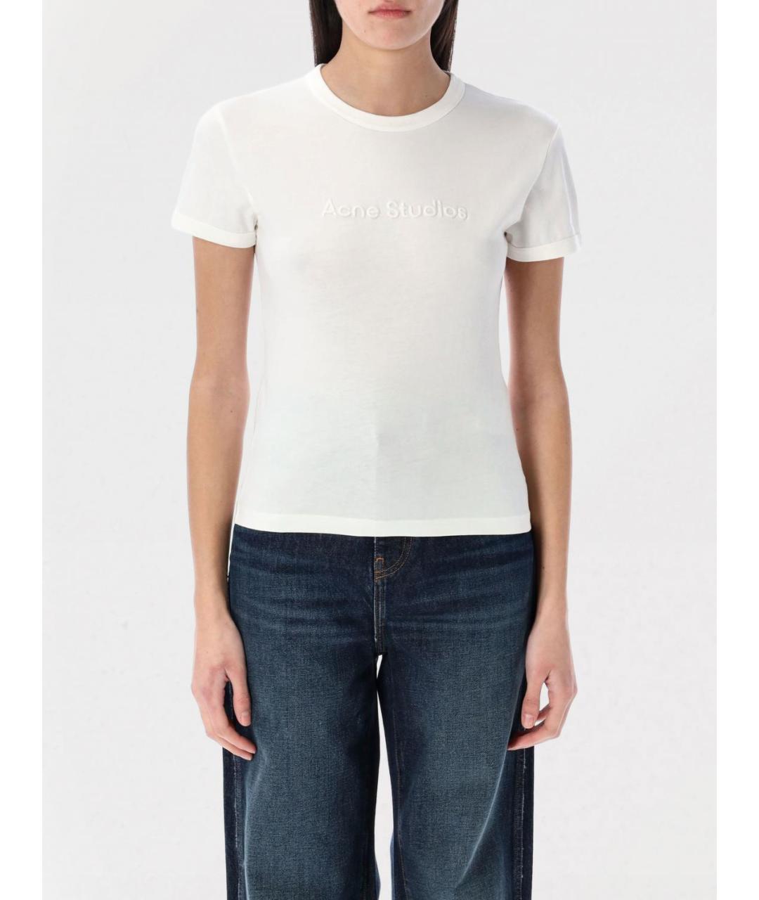ACNE STUDIOS Белая футболка, фото 2