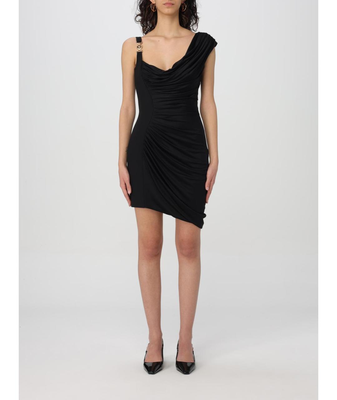 VERSACE Черное коктейльное платье, фото 2