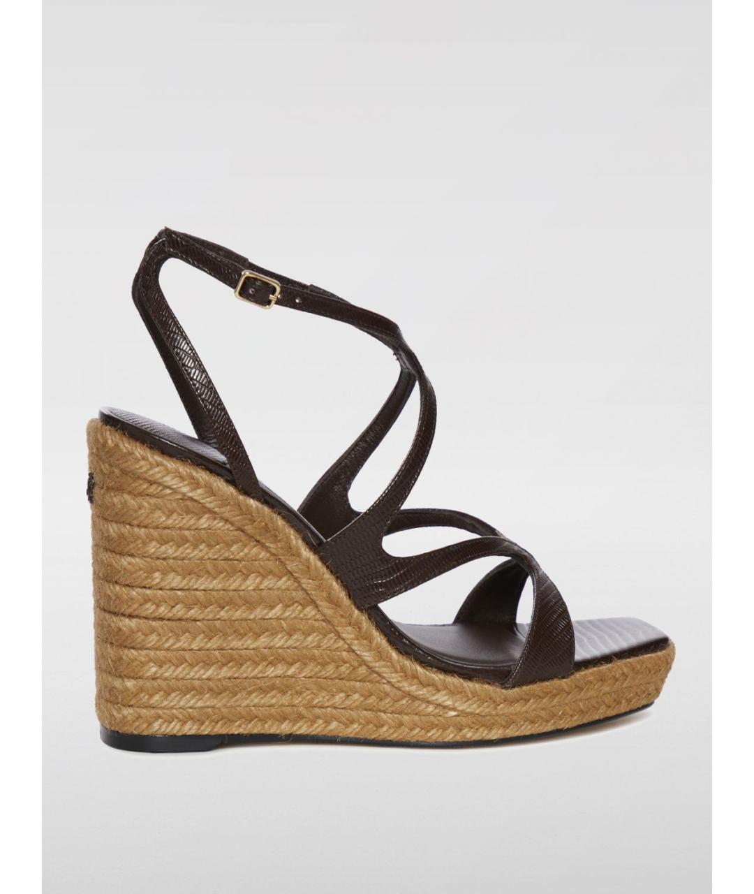 JIMMY CHOO Коричневые босоножки, фото 3