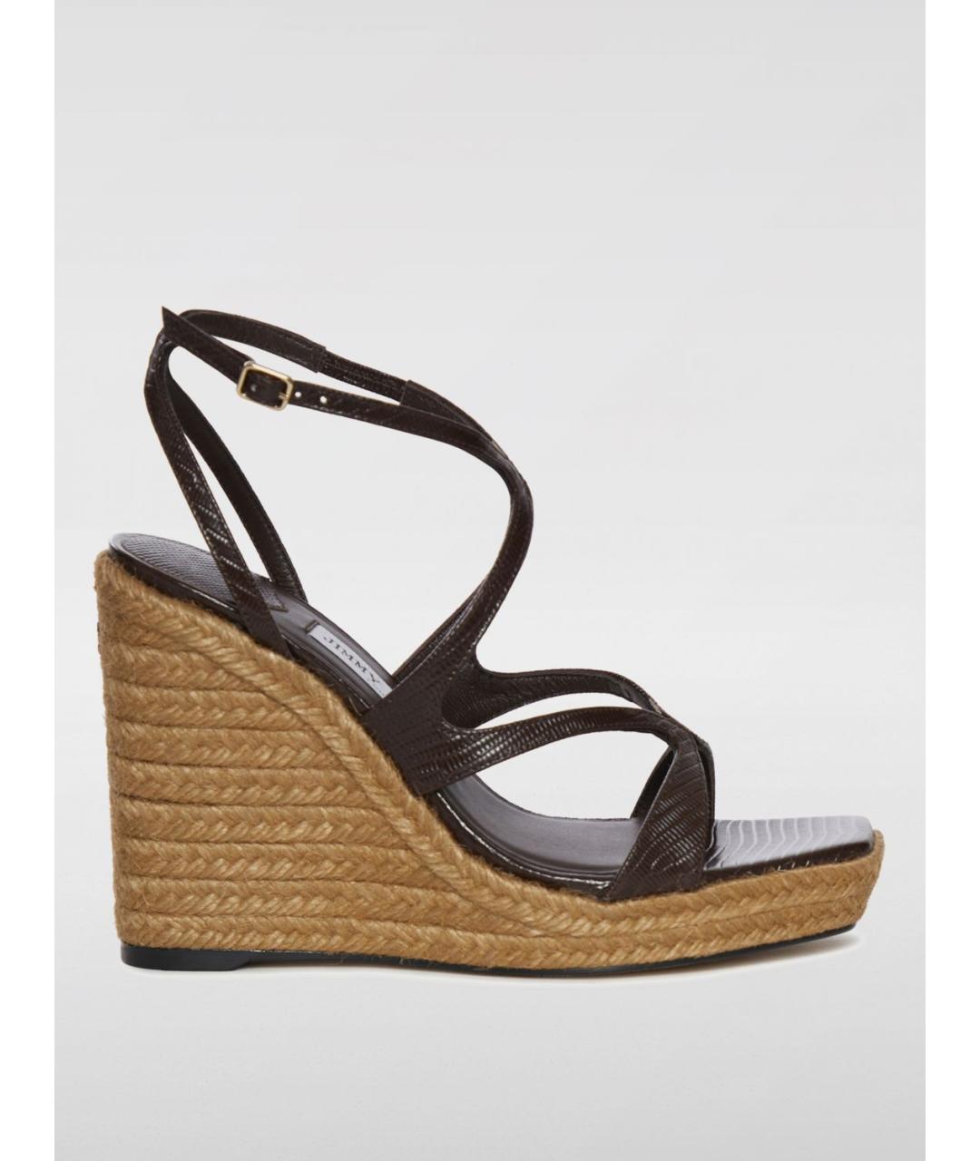 JIMMY CHOO Коричневые босоножки, фото 4