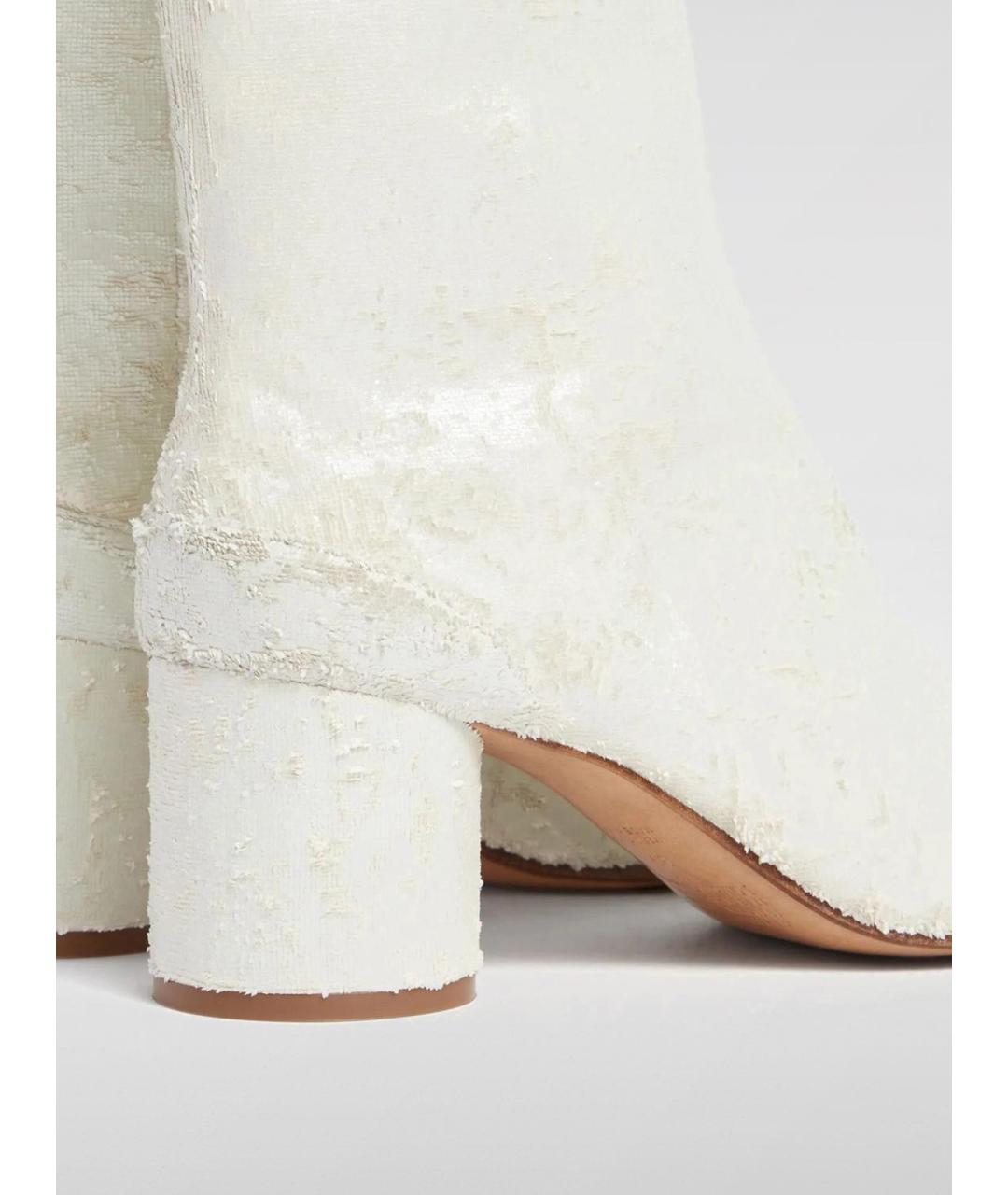 MAISON MARGIELA Бежевые кожаные ботильоны, фото 5