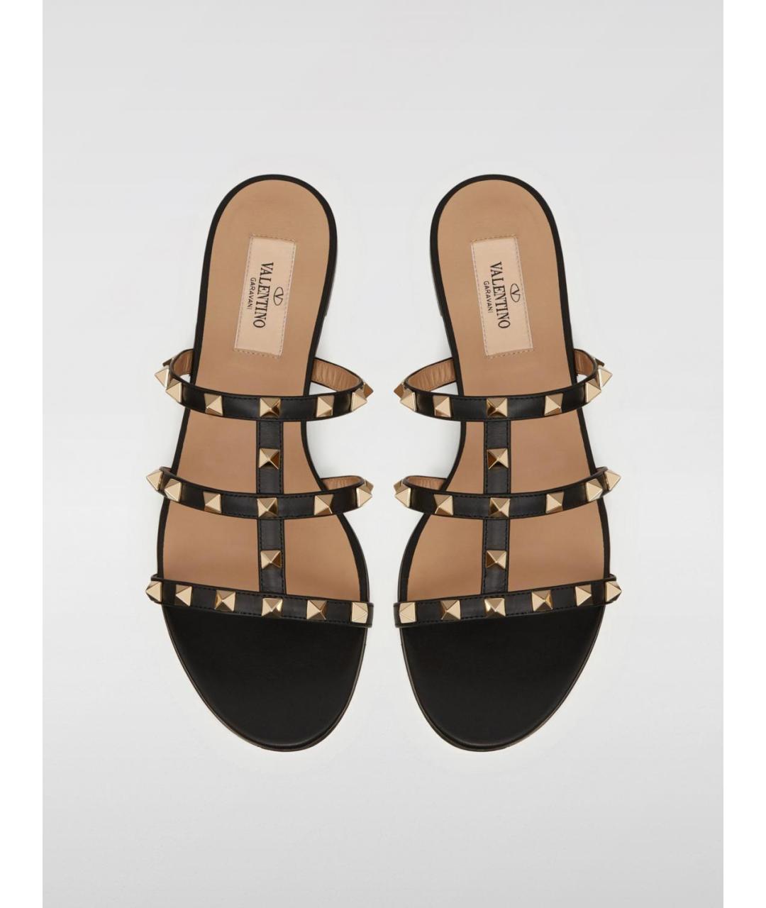 VALENTINO Черные шлепанцы, фото 5