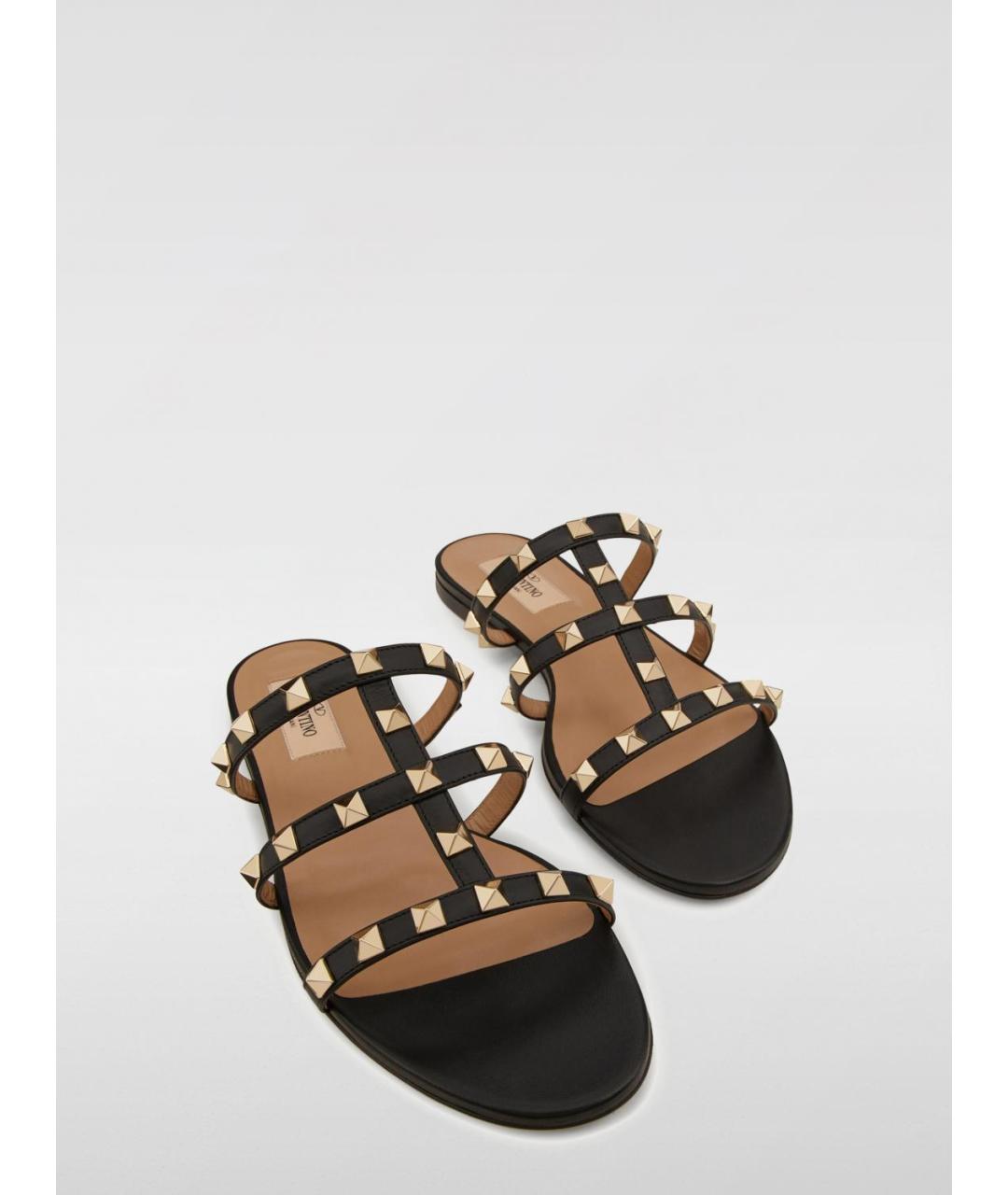 VALENTINO Черные шлепанцы, фото 4