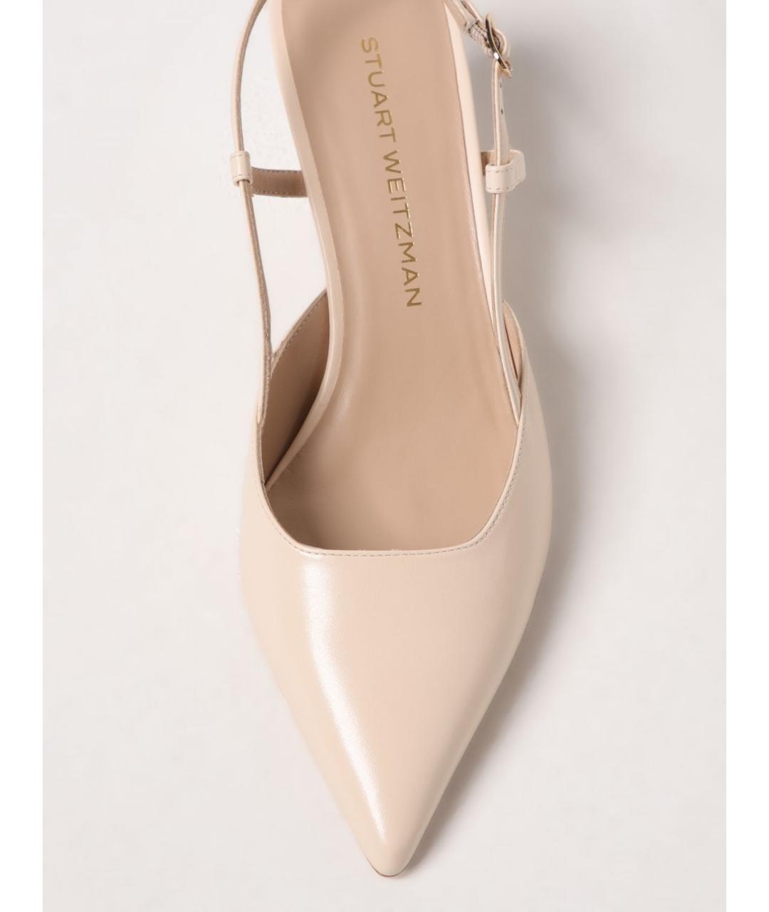STUART WEITZMAN Бежевые туфли, фото 4