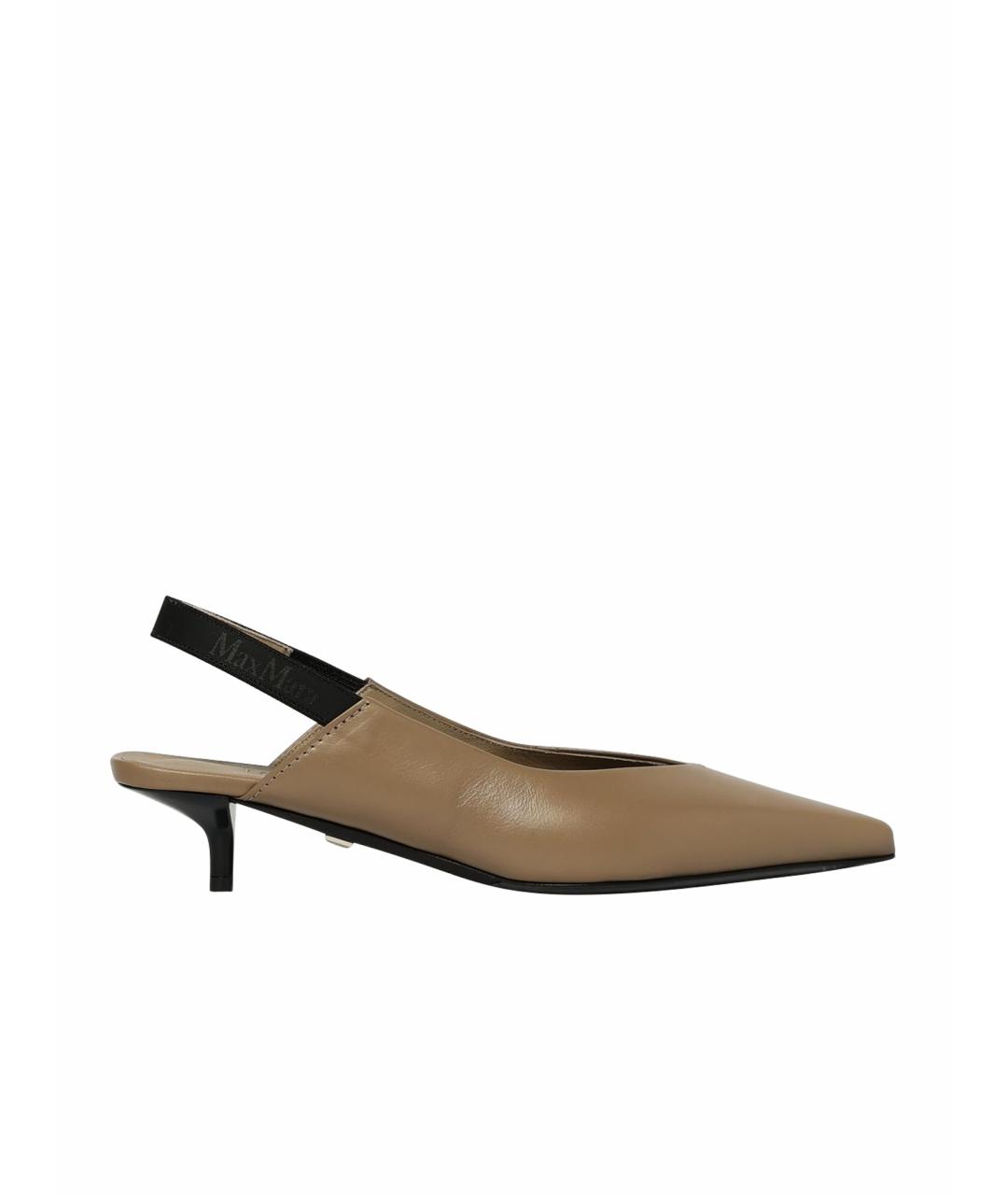 MAX MARA Бежевые туфли, фото 1