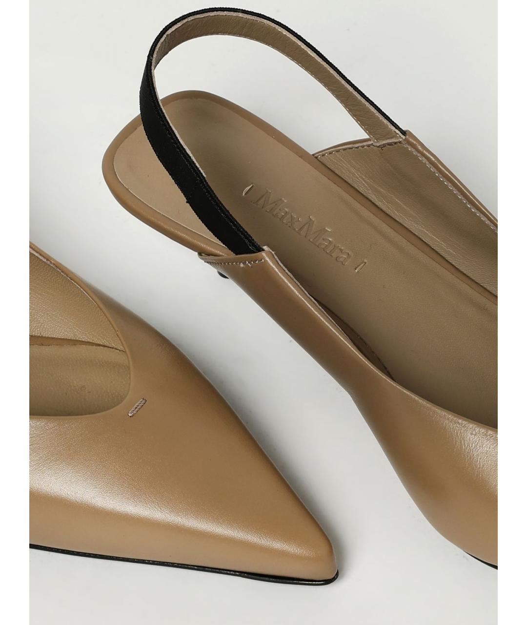 MAX MARA Бежевые туфли, фото 4