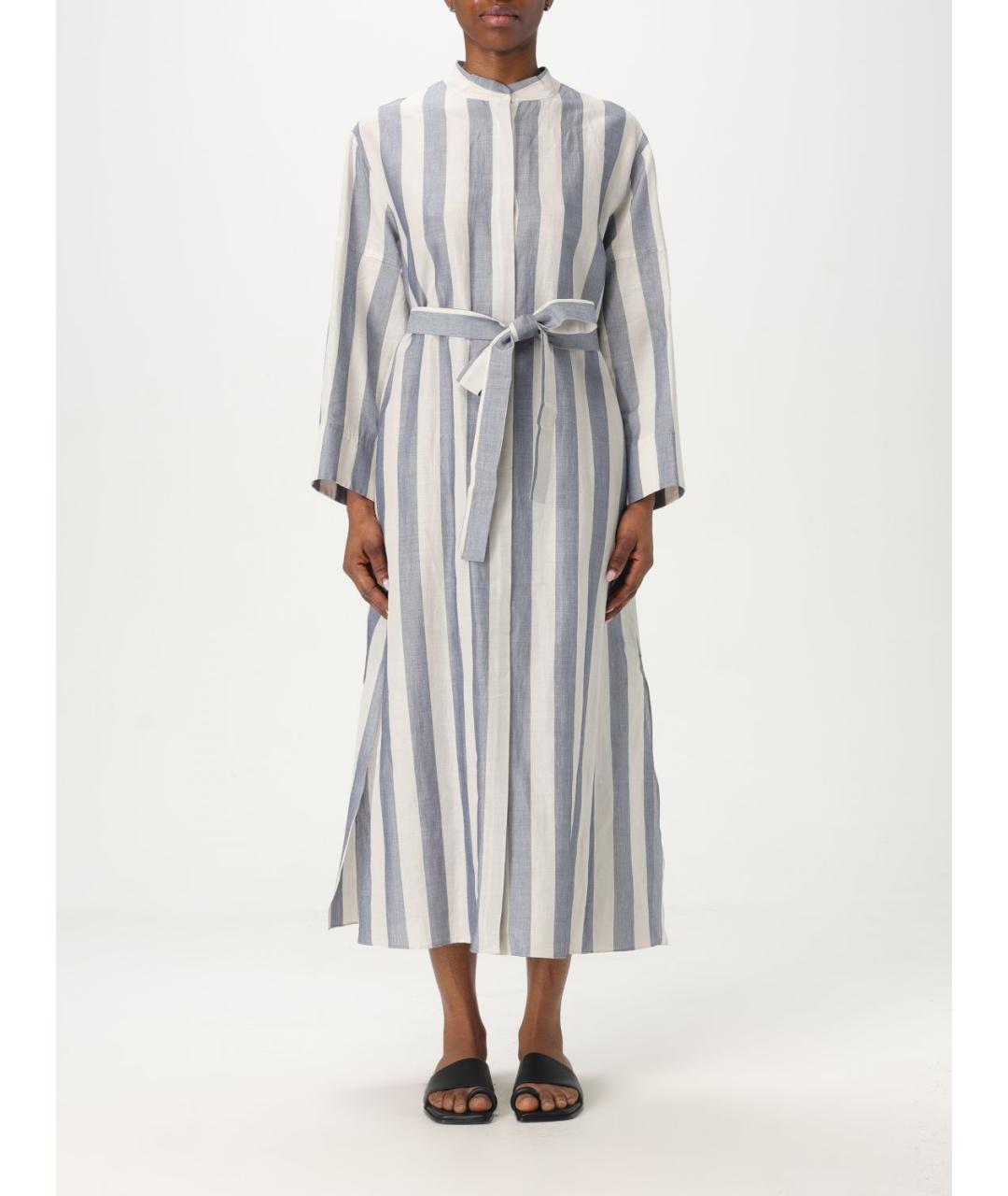 'S MAX MARA Мульти хлопковое повседневное платье, фото 2