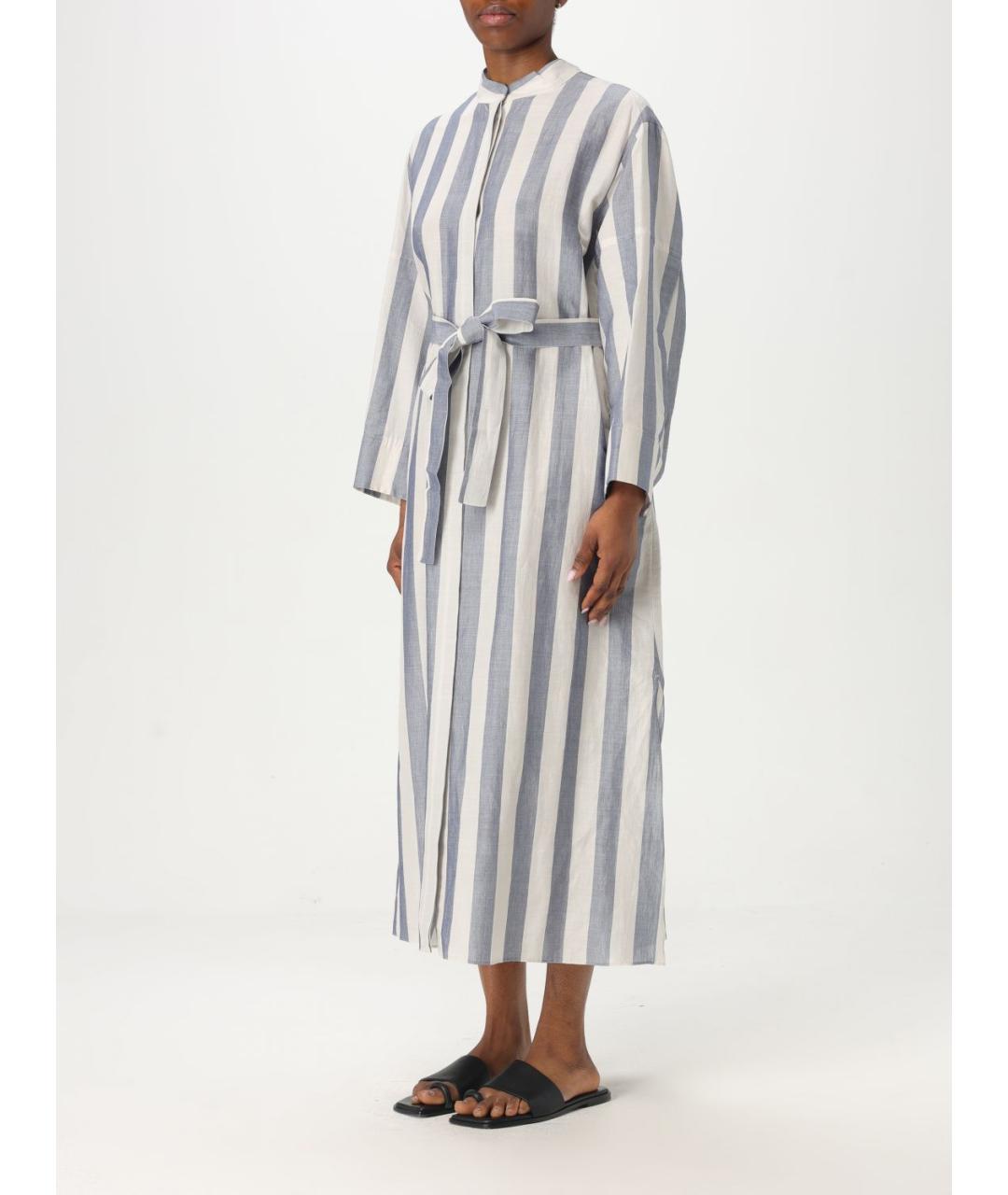 'S MAX MARA Мульти хлопковое повседневное платье, фото 4