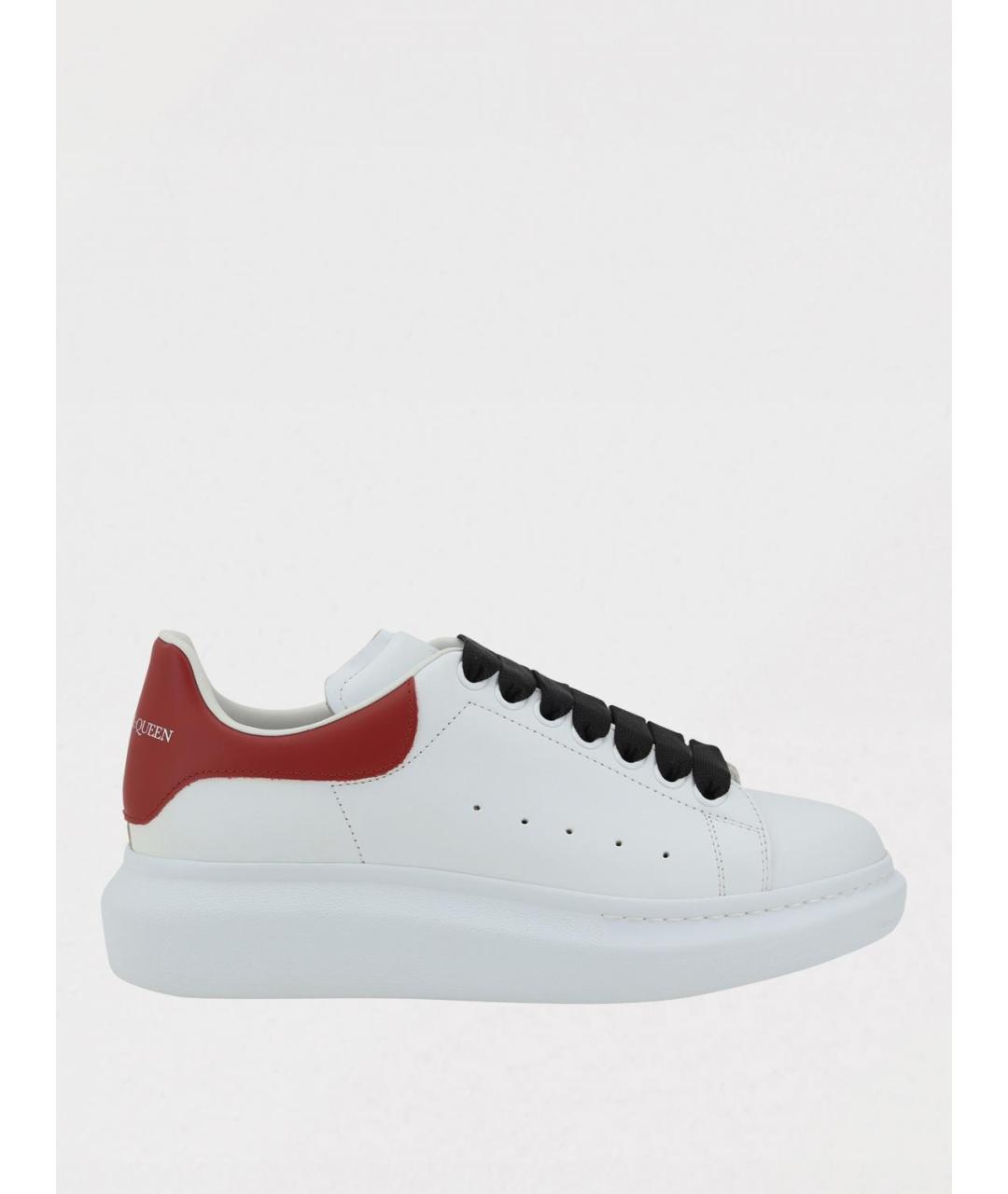 ALEXANDER MCQUEEN Белые кожаные низкие кроссовки / кеды, фото 4