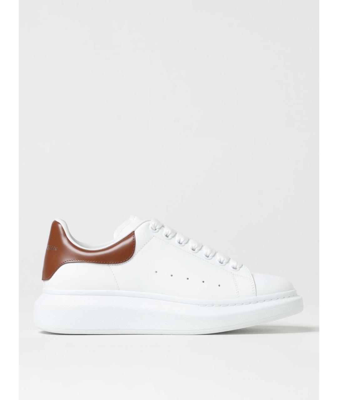 ALEXANDER MCQUEEN Белые кожаные низкие кроссовки / кеды, фото 5