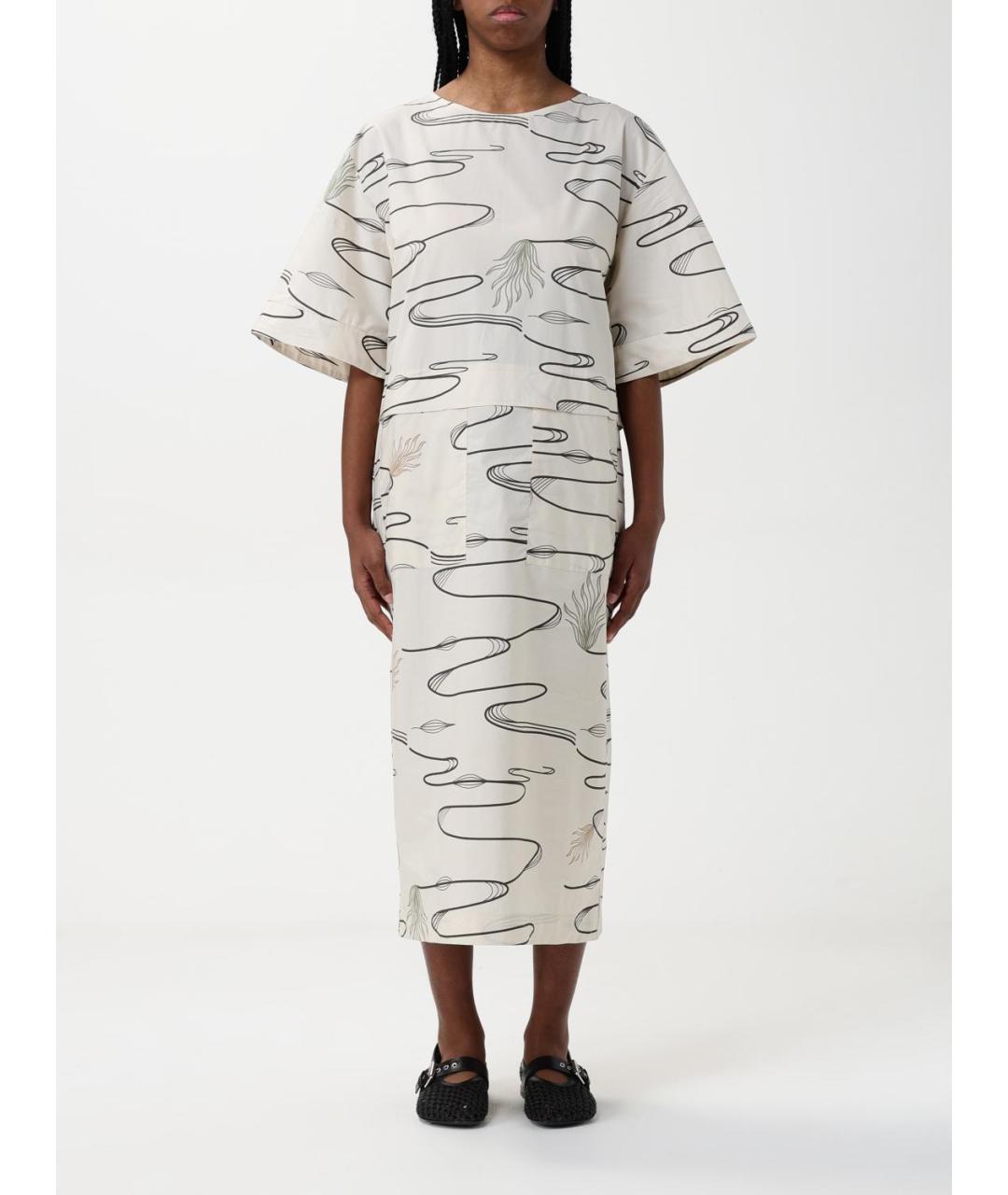MAX MARA Белое повседневное платье, фото 5
